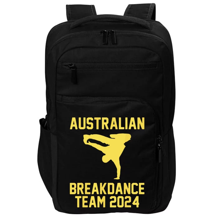 Australian Breakdance Team 2024 Funny Breakdancing Meme 24 Impact Tech Backpack