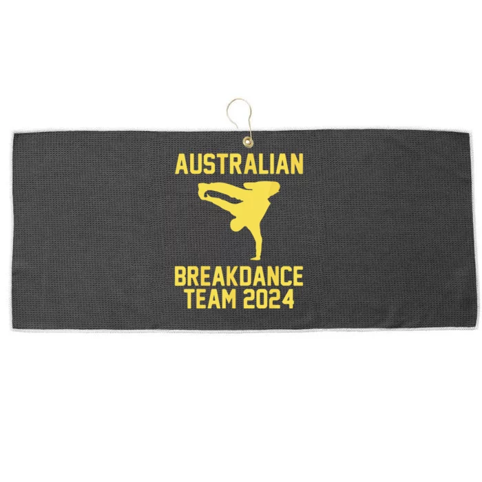 Australian Breakdance Team 2024 Funny Breakdancing Meme 24 Large Microfiber Waffle Golf Towel