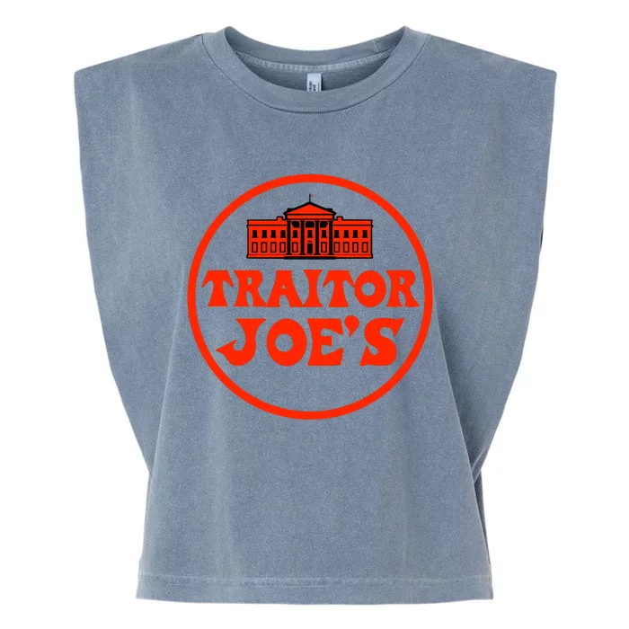 Anti Biden Traitor Joe's Shirt 2024 Trump Support 2024 Biden Traitor Joe Meme Garment-Dyed Women's Muscle Tee