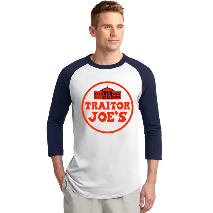 Anti Biden Traitor Joe's Shirt 2024 Trump Support 2024 Biden Traitor Joe Meme Baseball Sleeve Shirt