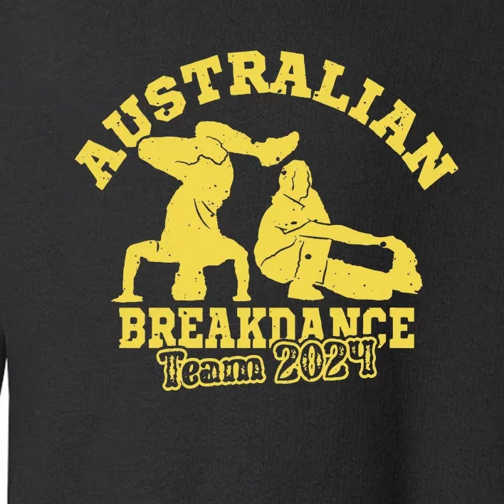 Australian Breakdance Team 2024 Funny Breakdancing Meme 24 Long Sleeve Toddler Sweatshirt