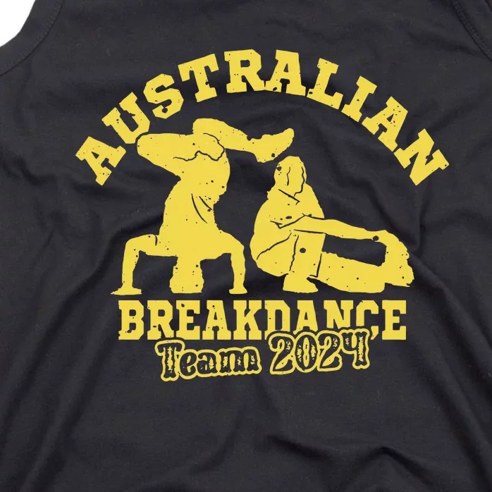 Australian Breakdance Team 2024 Funny Breakdancing Meme 24 Long Sleeve Tank Top