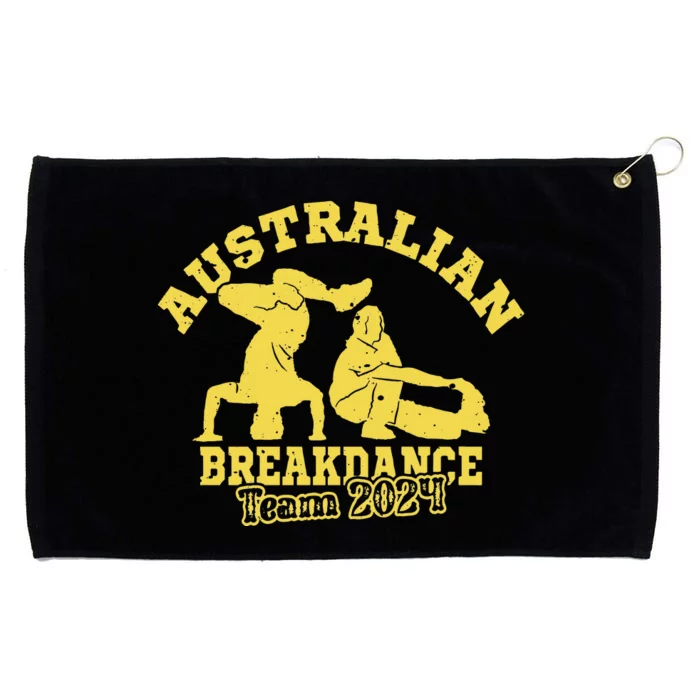 Australian Breakdance Team 2024 Funny Breakdancing Meme 24 Long Sleeve Grommeted Golf Towel