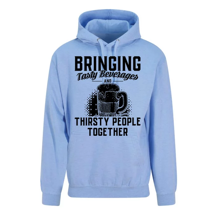 Alcohol Bringing Thirsty People Together Beer Gift Unisex Surf Hoodie