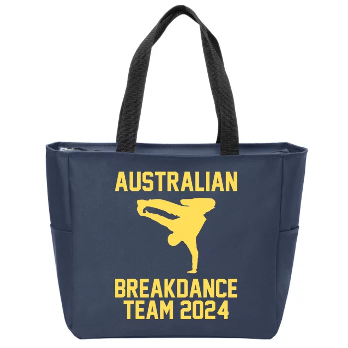 Australian Breakdance Team 2024 Funny Breakdancing Meme 24 Zip Tote Bag