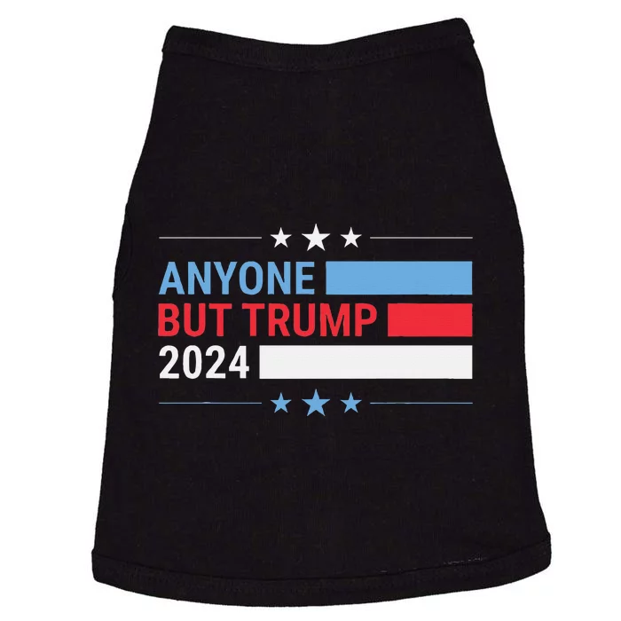 Anyone But Trump 2024 President Election Funny Anti Trump Doggie Tank