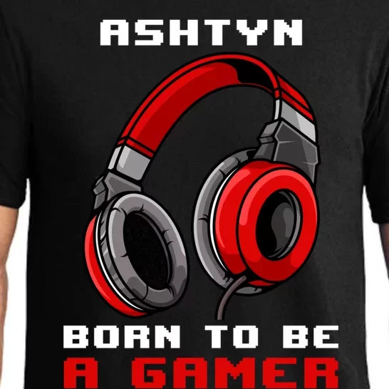 Ashtyn Born To Be A Gamer Personalized Gift Pajama Set