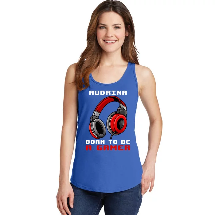 Audrina Born To Be A Gamer Personalized Gift Ladies Essential Tank