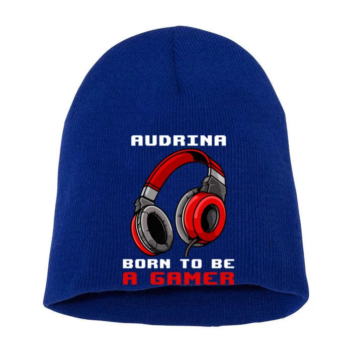 Audrina Born To Be A Gamer Personalized Gift Short Acrylic Beanie