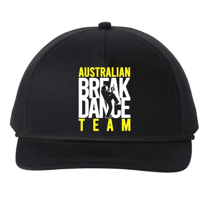 Australian Breakdance Team Costume Break Dancer Matching Snapback Five-Panel Rope Hat