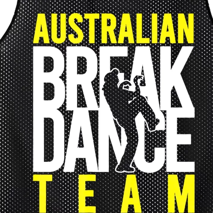 Australian Breakdance Team Costume Break Dancer Matching Mesh Reversible Basketball Jersey Tank