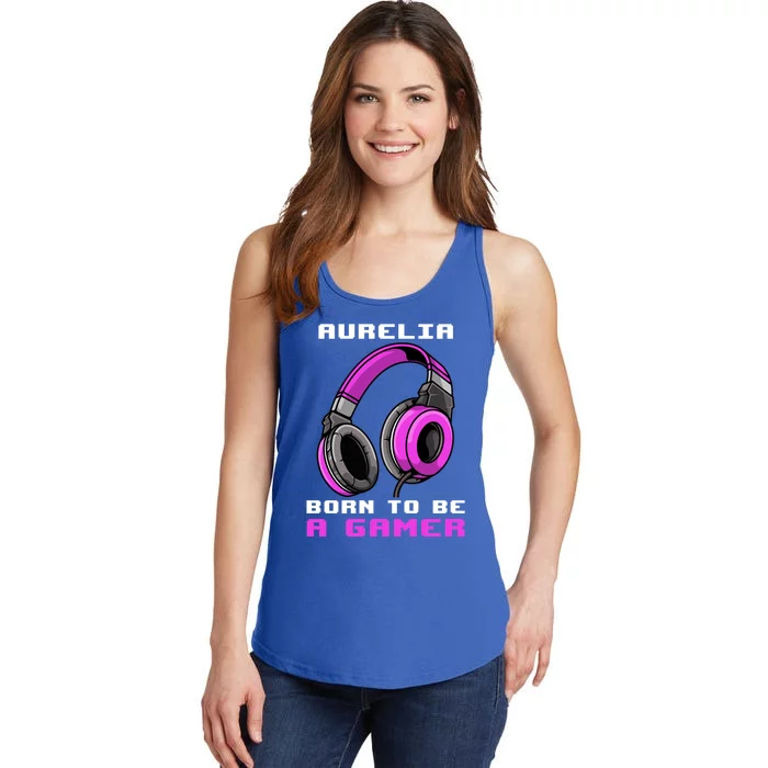 Aurelia Born To Be A Gamer Personalized Gift Ladies Essential Tank