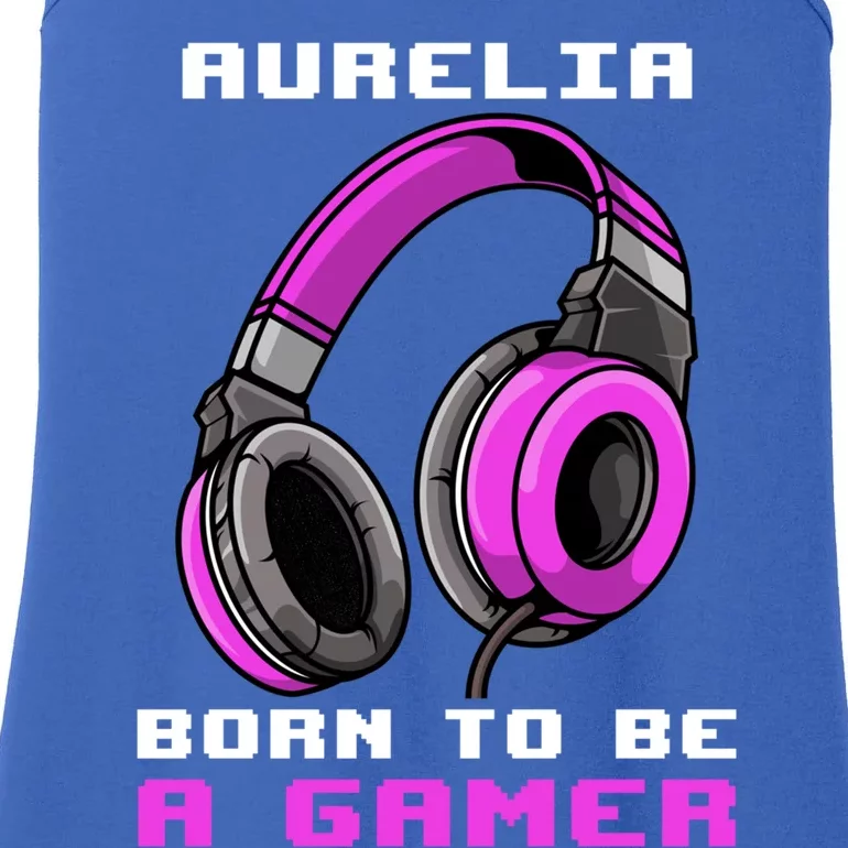 Aurelia Born To Be A Gamer Personalized Gift Ladies Essential Tank