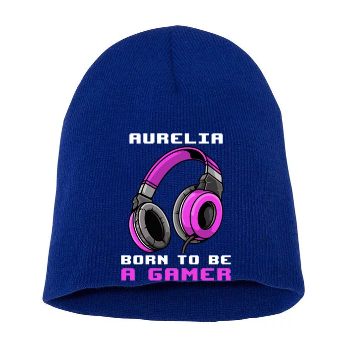 Aurelia Born To Be A Gamer Personalized Gift Short Acrylic Beanie