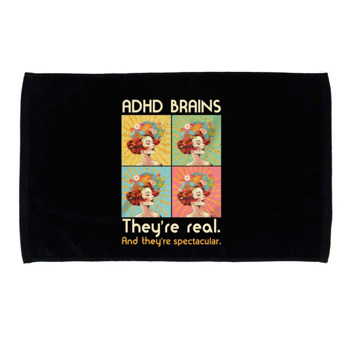 Adhd Brains Theyre Real And Theyre Spectacular Neurodiversity Microfiber Hand Towel