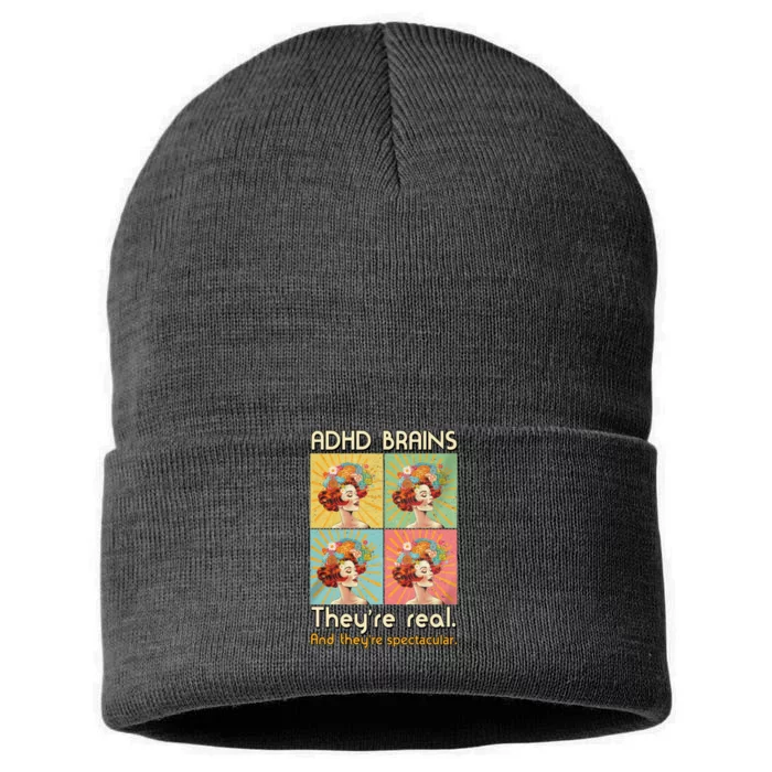 Adhd Brains Theyre Real And Theyre Spectacular Neurodiversity Sustainable Knit Beanie