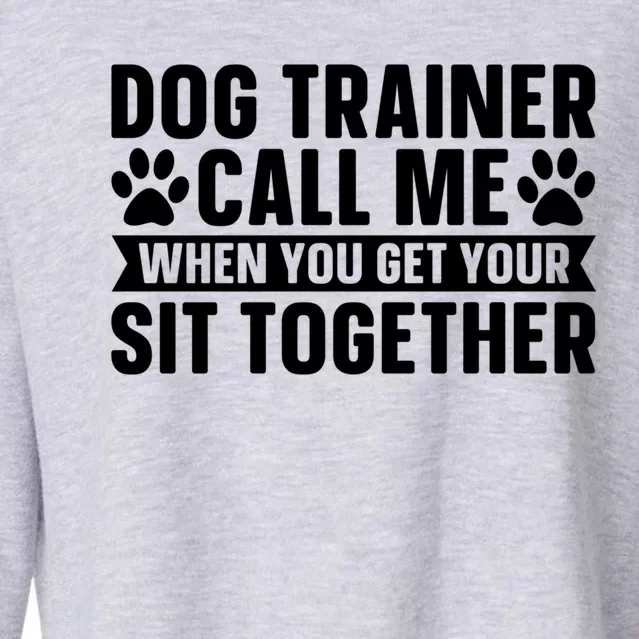 Animal Behaviorist Training Gift Dog Trainer Gift Cropped Pullover Crew