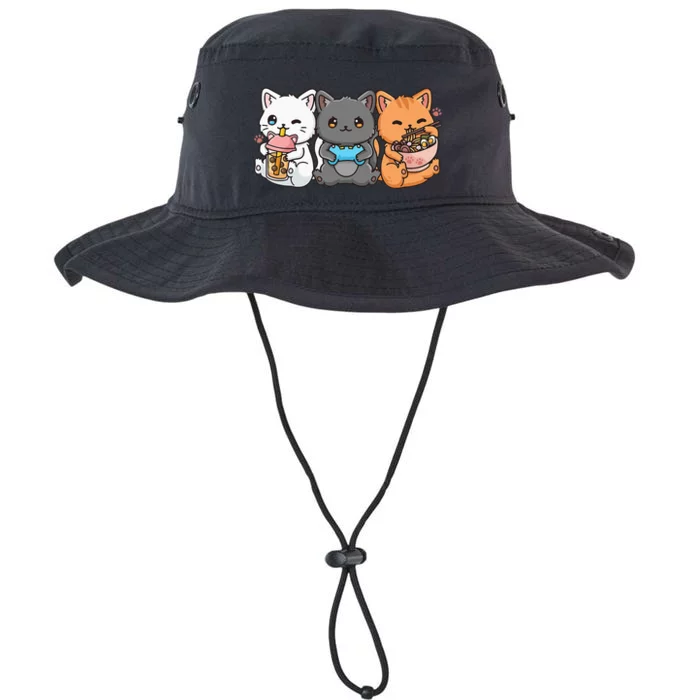 Anime Boba Tea Bubble Tea Gaming Gamer Ramen Cat Legacy Cool Fit Booney Bucket Hat