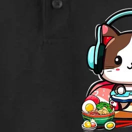 Anime Boba Tea Bubble Tea Gaming Gamer Ramen Cat Dry Zone Grid Performance Polo