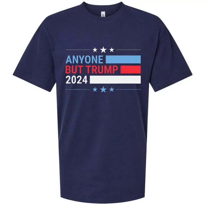 Anyone But Trump 2024 President Election Sueded Cloud Jersey T-Shirt