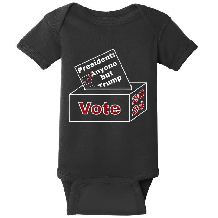 Anyone But Trump 2024 Baby Bodysuit