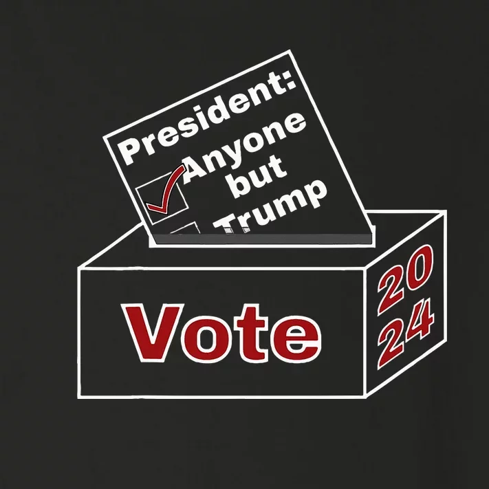 Anyone But Trump 2024 Toddler Long Sleeve Shirt