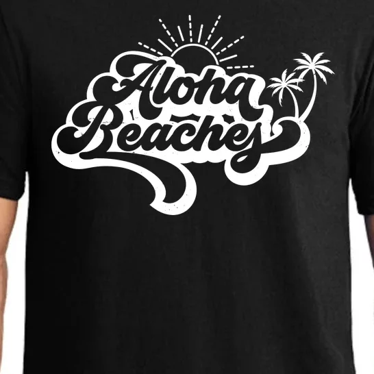 Aloha Beaches Tropical Vacation Pajama Set