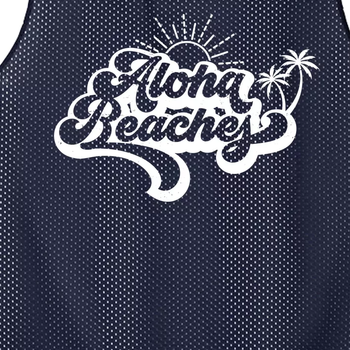 Aloha Beaches Tropical Vacation Mesh Reversible Basketball Jersey Tank