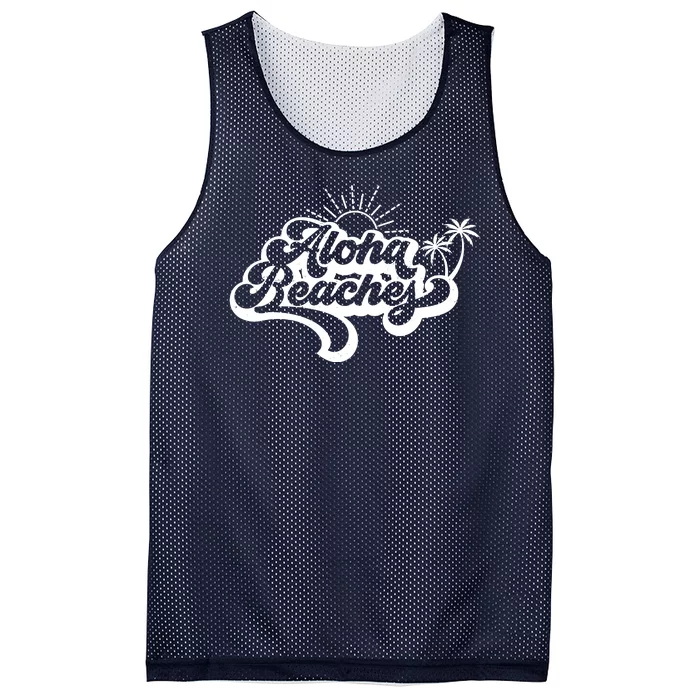 Aloha Beaches Tropical Vacation Mesh Reversible Basketball Jersey Tank