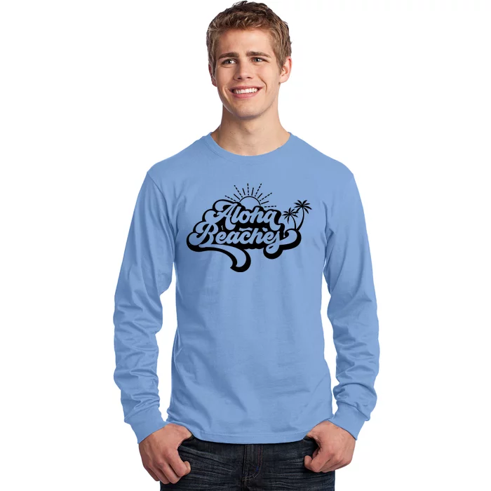 Aloha Beaches Tropical Vacation Long Sleeve Shirt