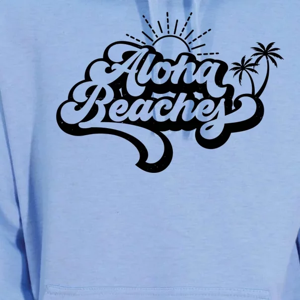 Aloha Beaches Tropical Vacation Unisex Surf Hoodie