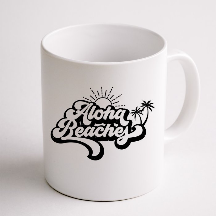 Aloha Beaches Tropical Vacation Front & Back Coffee Mug