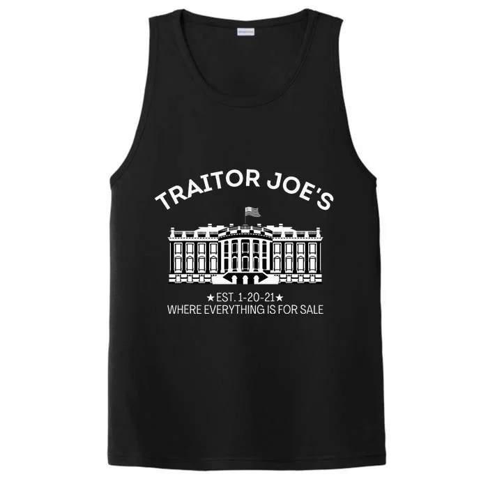 Anti Biden Traitor Joe's Shirt Everything for Sale MAGA Performance Tank