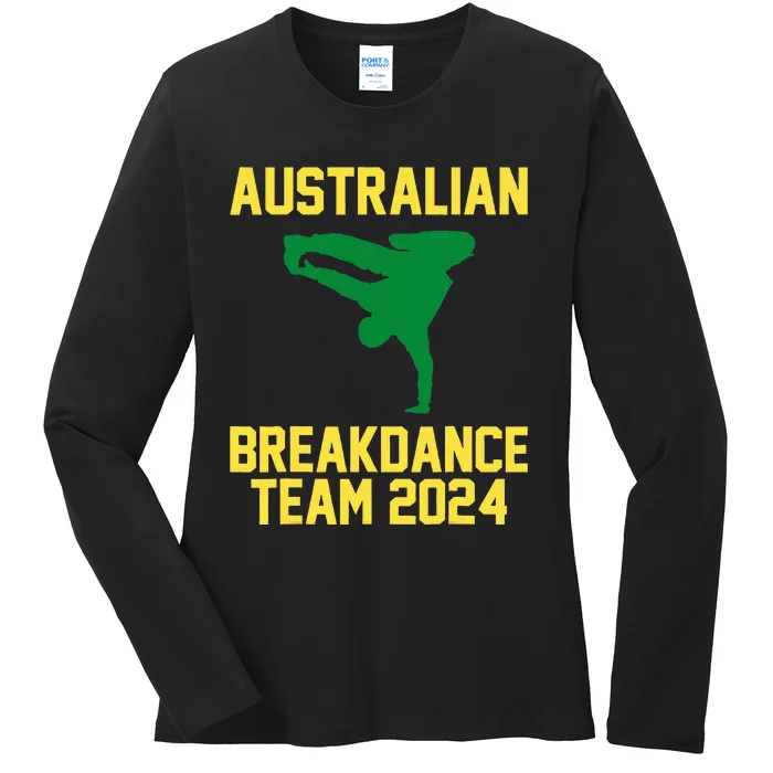 Australian Breakdance Team 2024 Funny Breakdancing Ladies Long Sleeve Shirt