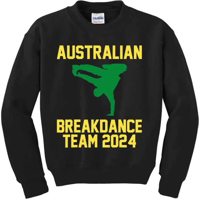 Australian Breakdance Team 2024 Funny Breakdancing Kids Sweatshirt