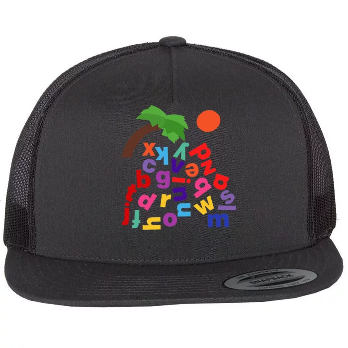 Alphabet Boom Tree Flat Bill Trucker Hat