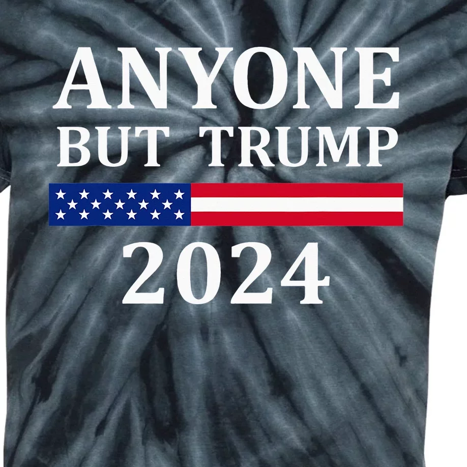 Anyone But Trump 2024 Presidential Campaign Style Kids Tie-Dye T-Shirt