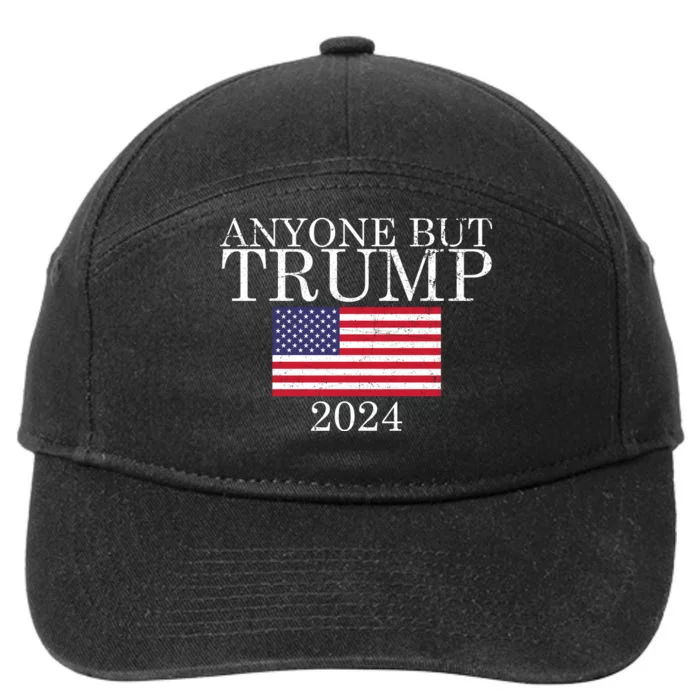 Anyone But Trump 2024 Presidential Campaign Sty 7-Panel Snapback Hat