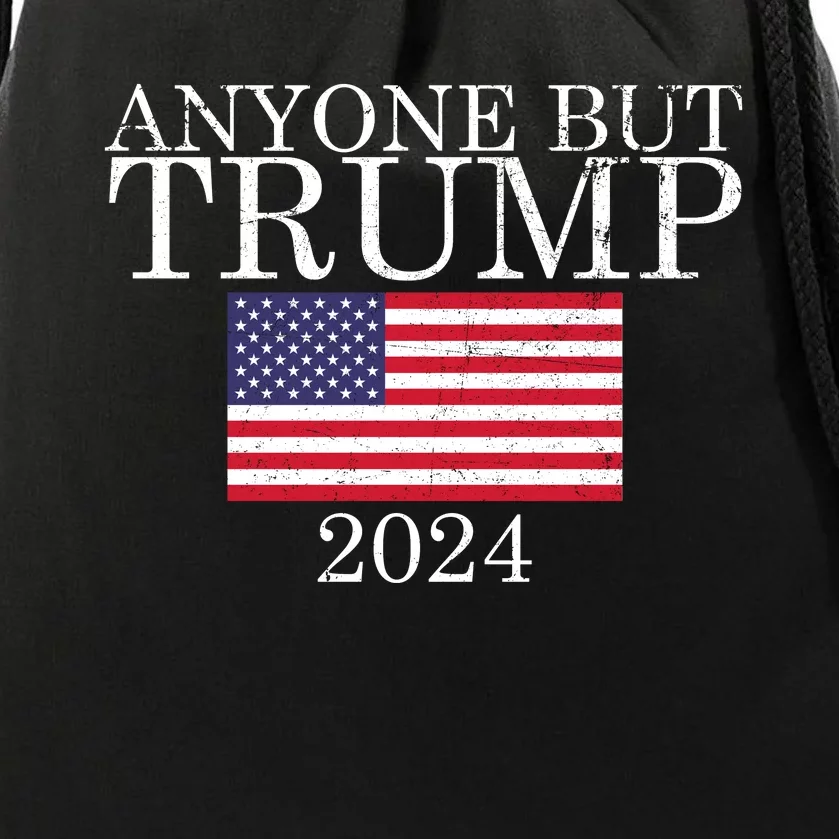 Anyone But Trump 2024 Presidential Campaign Sty Drawstring Bag