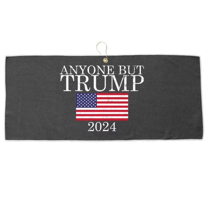 Anyone But Trump 2024 Presidential Campaign Sty Large Microfiber Waffle Golf Towel