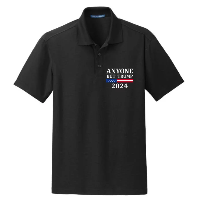 Anyone But Trump 2024 Presidential Campaign Style Dry Zone Grid Performance Polo