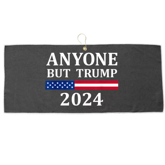 Anyone But Trump 2024 Presidential Campaign Style Large Microfiber Waffle Golf Towel