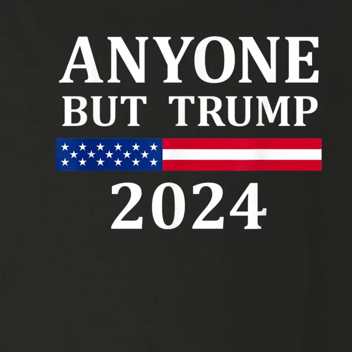 Anyone But Trump 2024 Presidential Campaign Style Toddler Long Sleeve Shirt