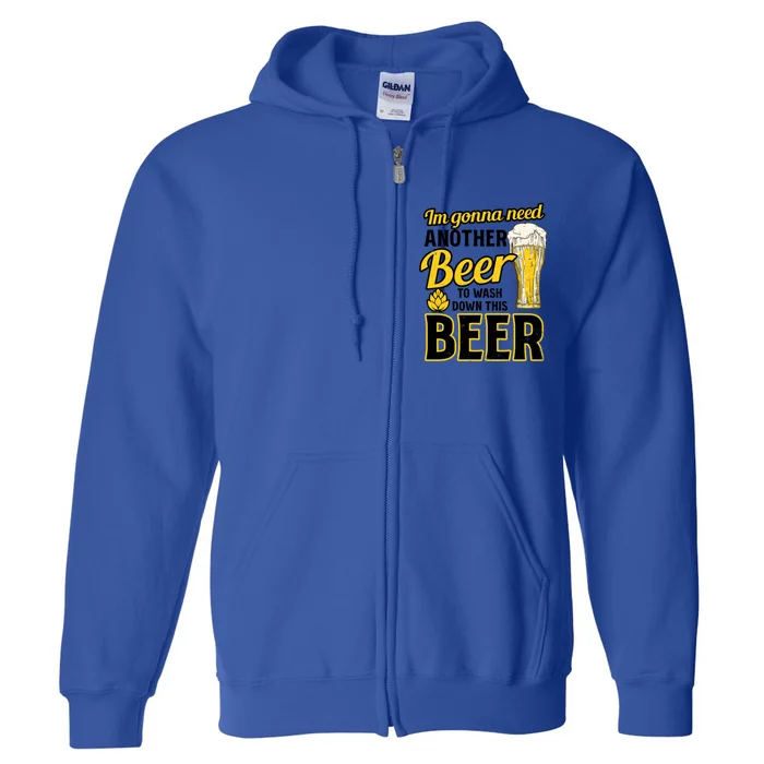 Another Beer To Was Down Design Bbq Beer Freedom Meaningful Gift Full Zip Hoodie