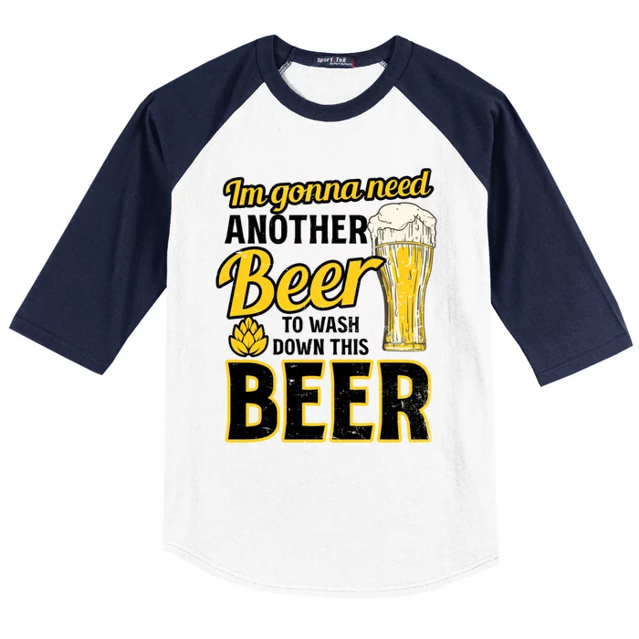 Another Beer To Was Down Design Bbq Beer Freedom Meaningful Gift Baseball Sleeve Shirt