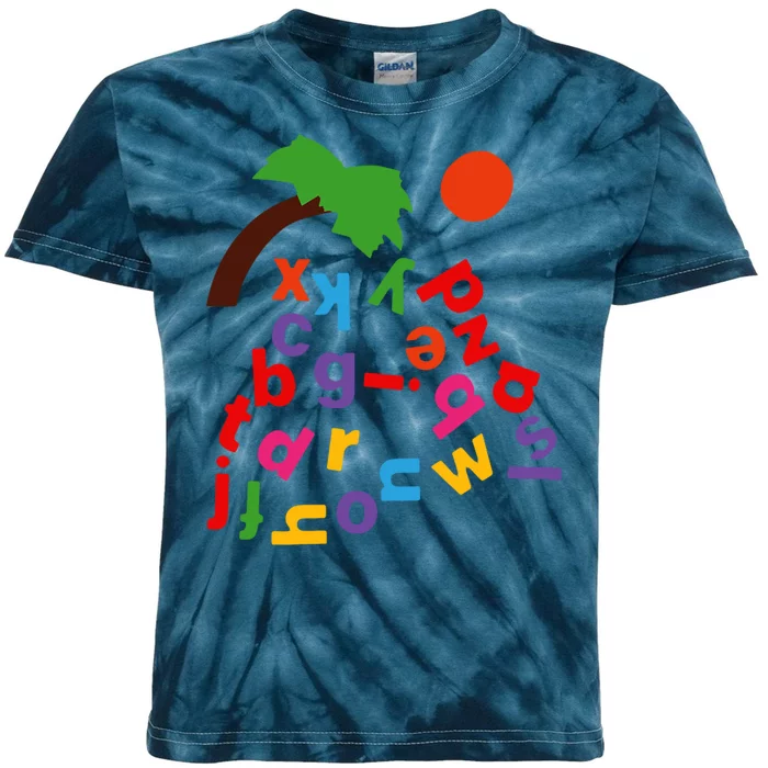 Alphabet Boom Tree Kids Tie-Dye T-Shirt