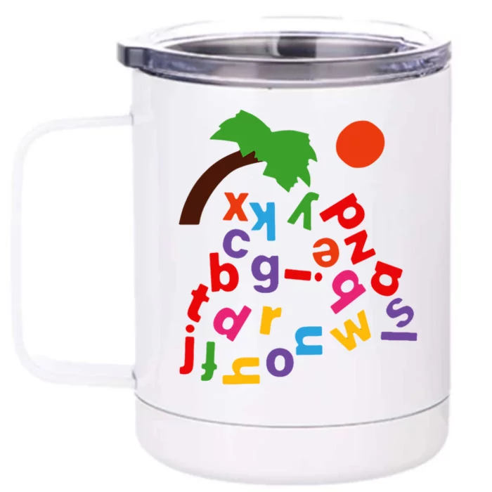 Alphabet Boom Tree Front & Back 12oz Stainless Steel Tumbler Cup