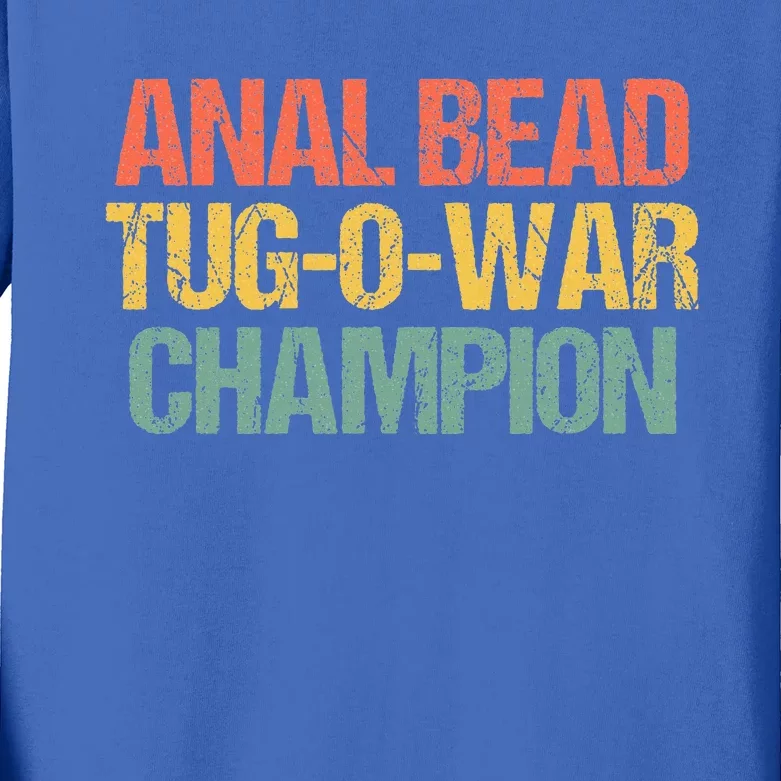 Anal Bead Tugowar Champion Kids Long Sleeve Shirt