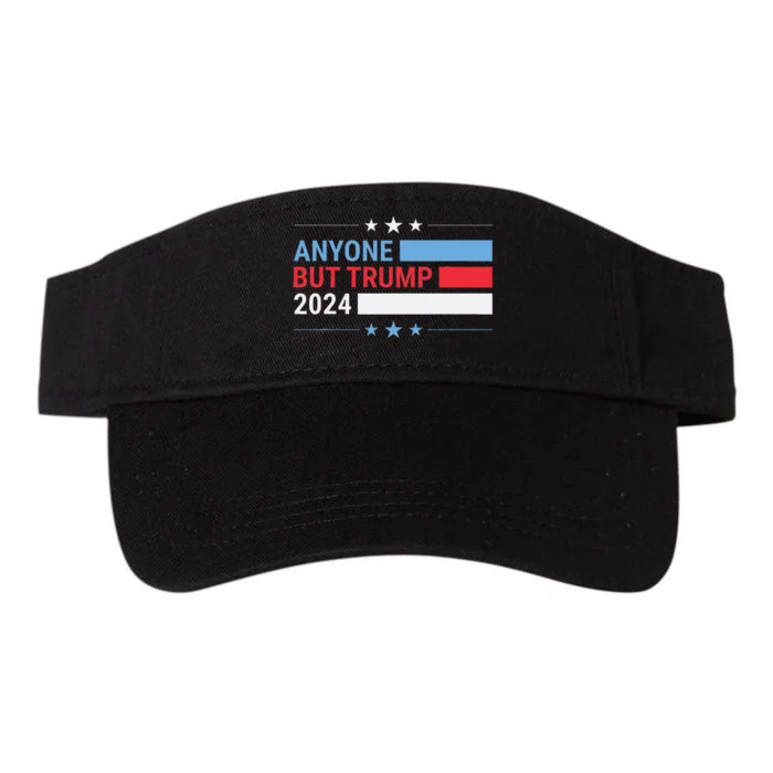 Anyone But Trump 2024 President Election Funny Anti Trump Valucap Bio-Washed Visor