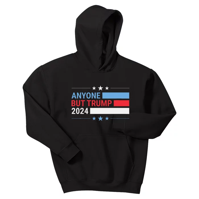 Anyone But Trump 2024 President Election Funny Anti Trump Kids Hoodie